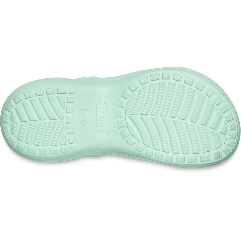 Mint Women's Crocs Classic Bae Clog Wedges | NZ 0636SGLO